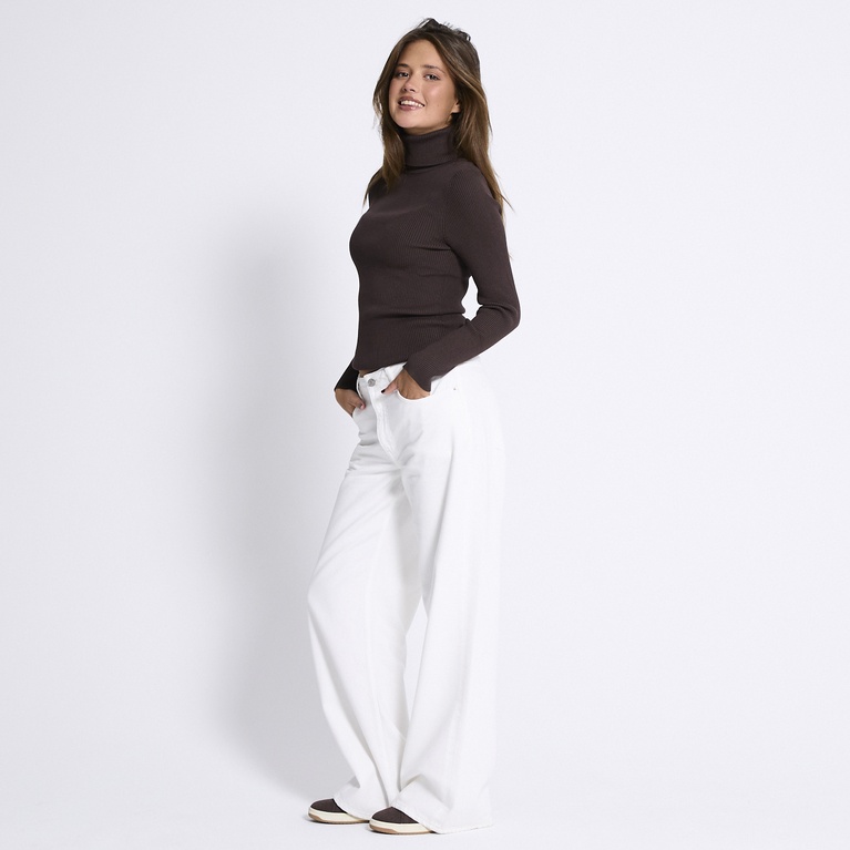 Rib turtleneck sweater "Leyla"